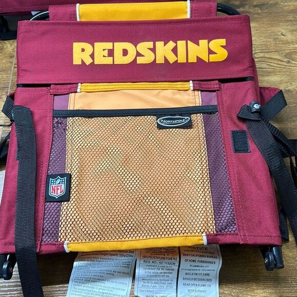 NFL Washington Redskins Folding Stadium Seat with Frame Bleacher NEW with tags - Picture 5 of 10